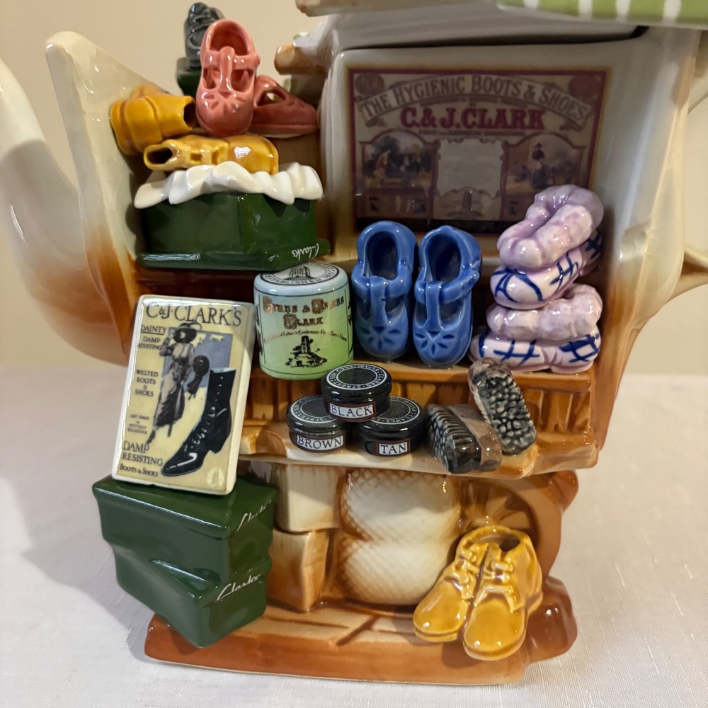 Rare Cardew Design Clarks Shoe Shop Teapot Ltd Ed Paul Cardew